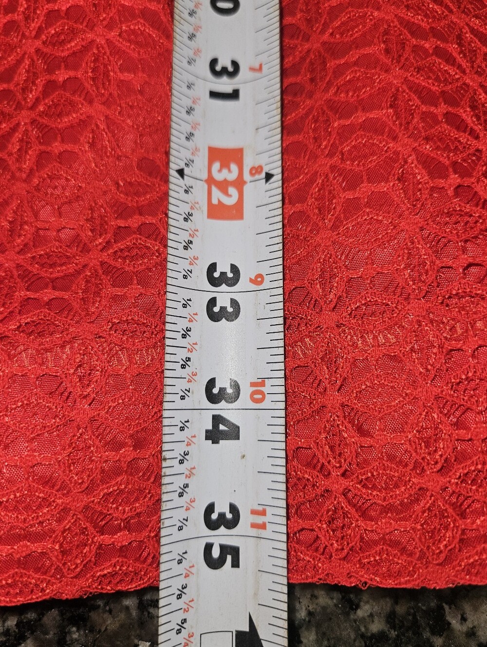 Trina Turk Red Lace Shift Dress Cutout Back Size 6 - Picture 6 of 8